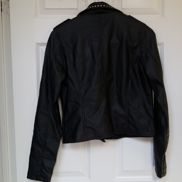 Studded Faux Leather Jacket size S - Picture 5 of 8